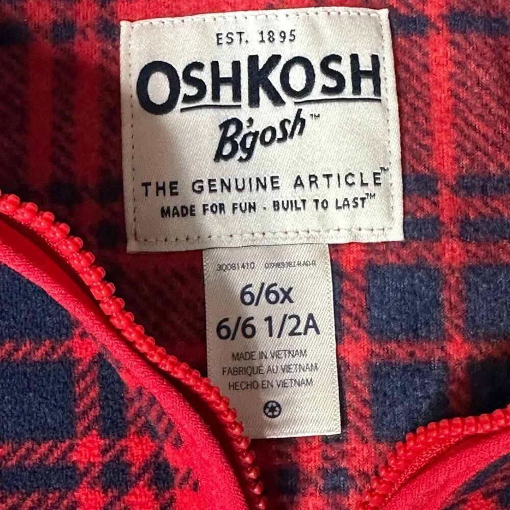 OshKosh Fleece Pullover Size 6-7